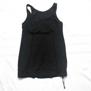 Lululemon | Black Drawstring Scoop Neck Tank Top